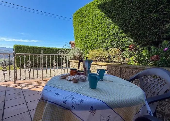 Rural Sanvi A - Terrace And Views Of The Picos San Vicente De La Barquera